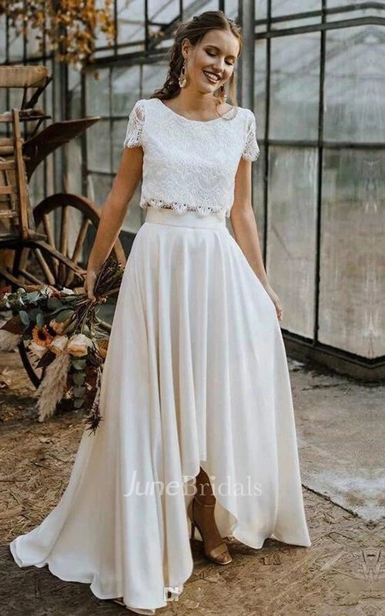 short sleeve wedding dresses